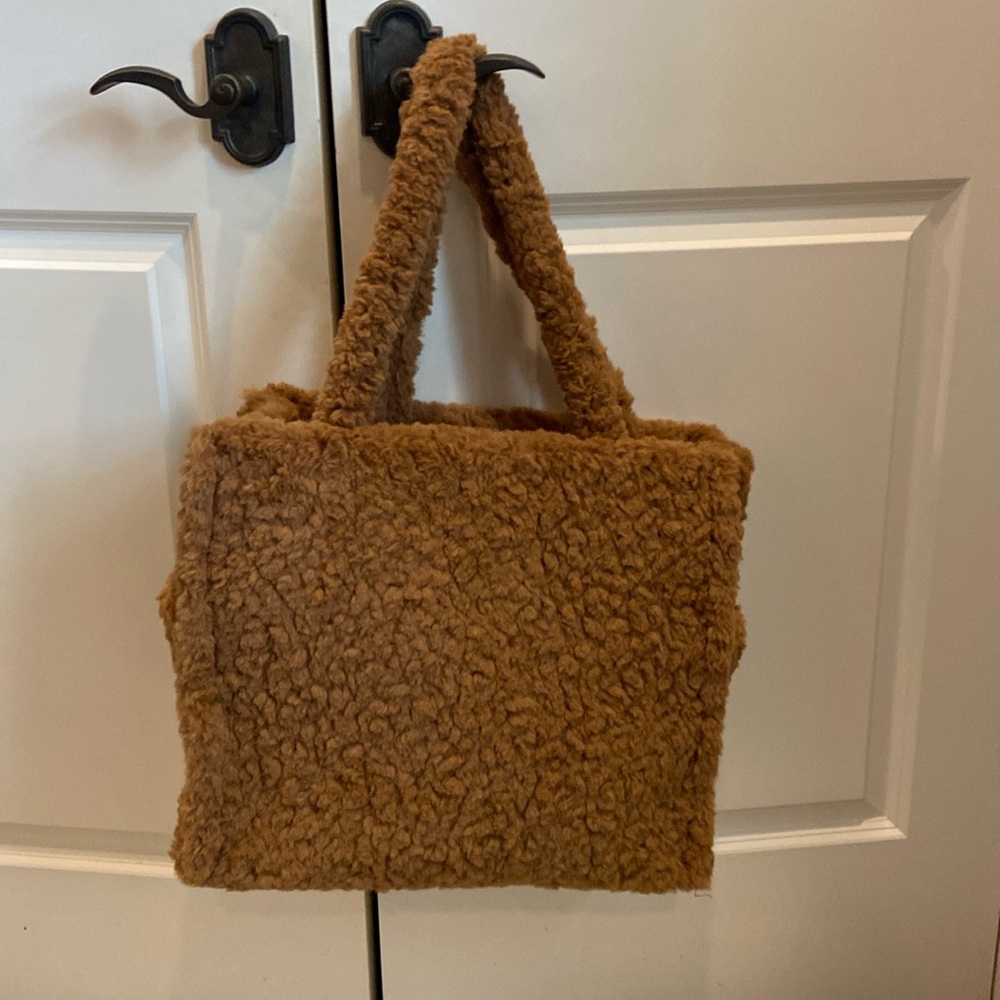 A New Day Sherpa tote in Camel